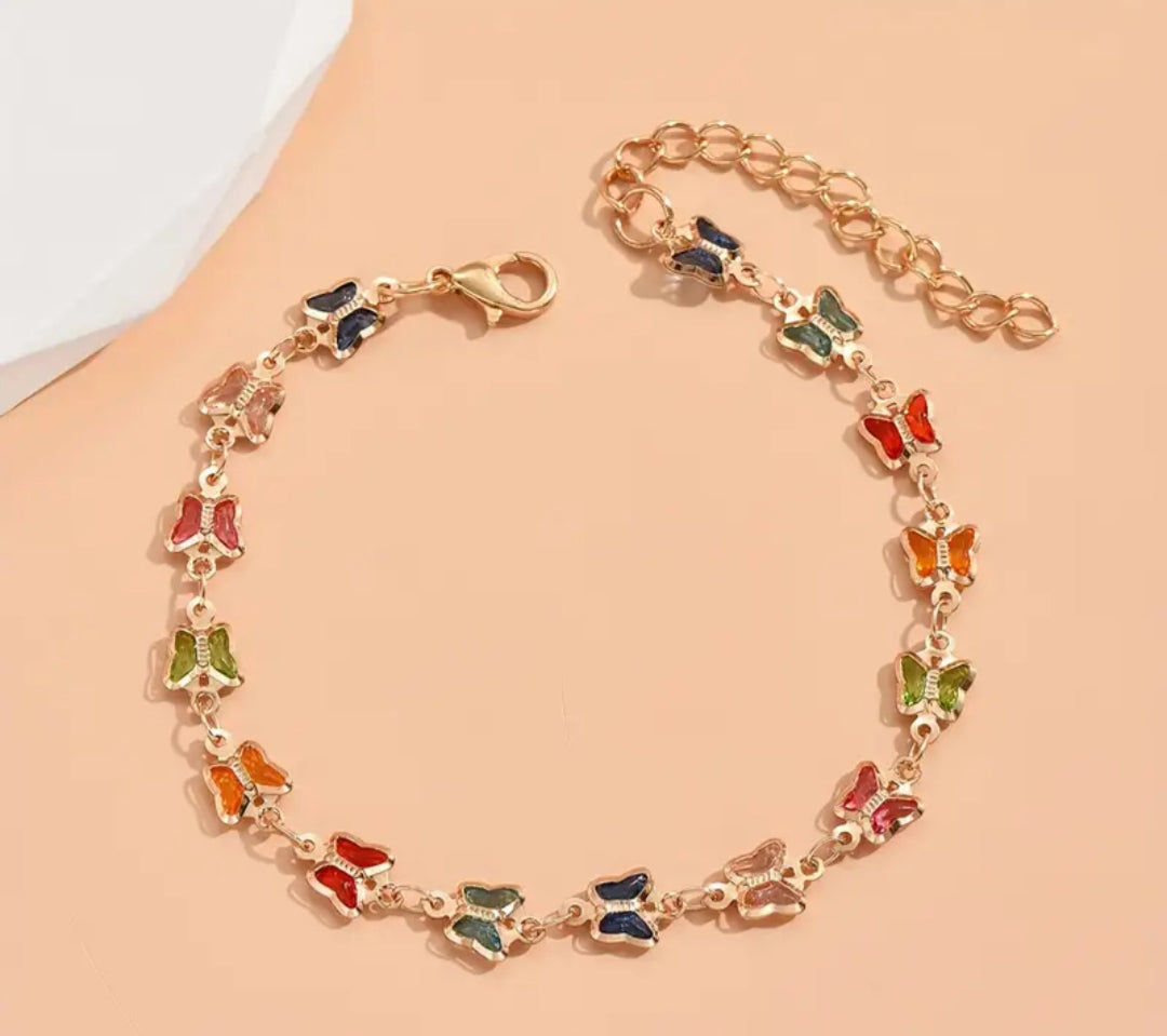 Butterfly anklet for children