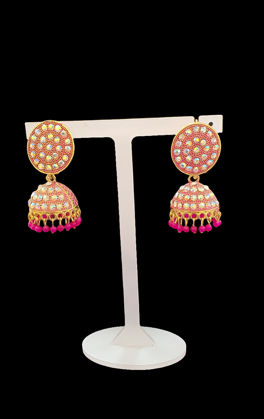 Pink Jhumka